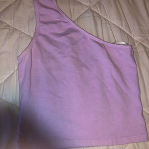 Brandy Melville one shoulder crop top